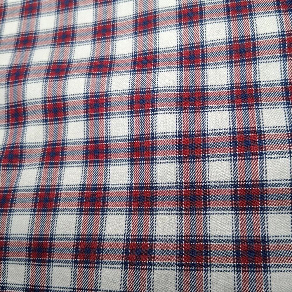 Brooks Brothers Shirt Men Meidum Regent Fit White Red Blue Plaid Button Down - Picture 14 of 14